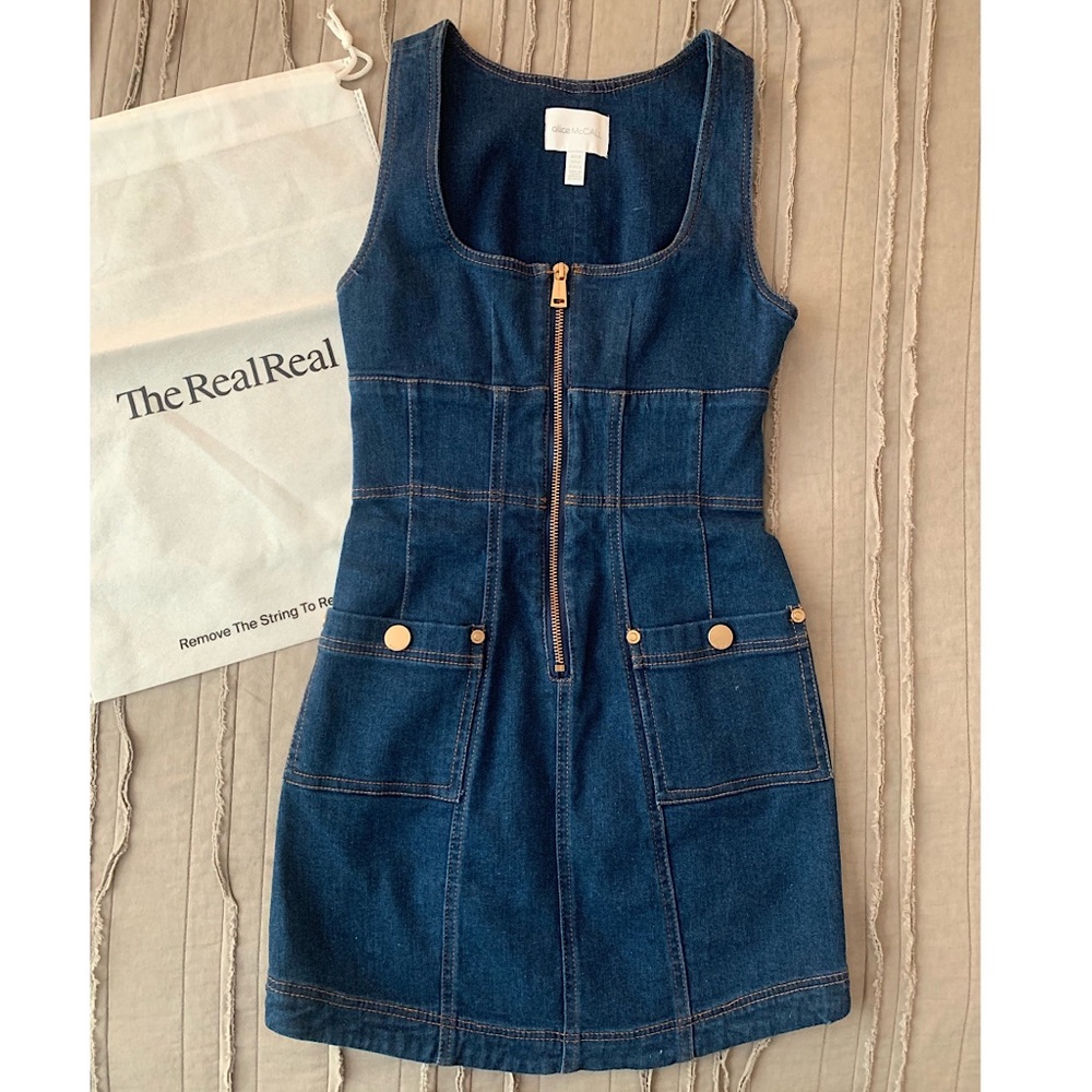 Alice McCall A-Line Denim Dress